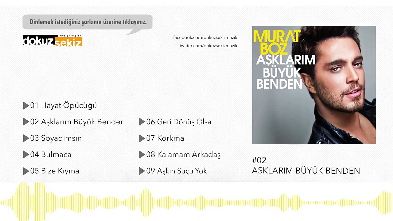 Murat Boz - Aşklarım Büyük Benden (Official Audio)