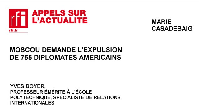 Moscou demande l'expulsion de 755 diplomates américains