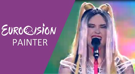 Triana Park - Line (Latvia) 2017 First Semi-Final - Eurovision Painter