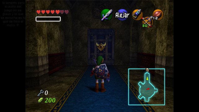 The legend of Zelda Ocarina of time -Templo del bosque - Fantasma de Ganondorf