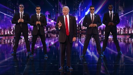 The Singing Trump_ Bringing America Together with Backstreet Boys Medley - America's Got Talent