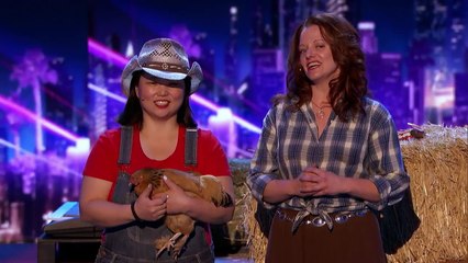 Chicken Plays The Piano Get 4 Buzzers On America's Got Talent 2017