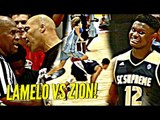 LaMelo Ball vs Zion Williamson WAS INSANE!! Lonzo Ball, Dame Lillard, OSN & INSANE CROWD Watching!