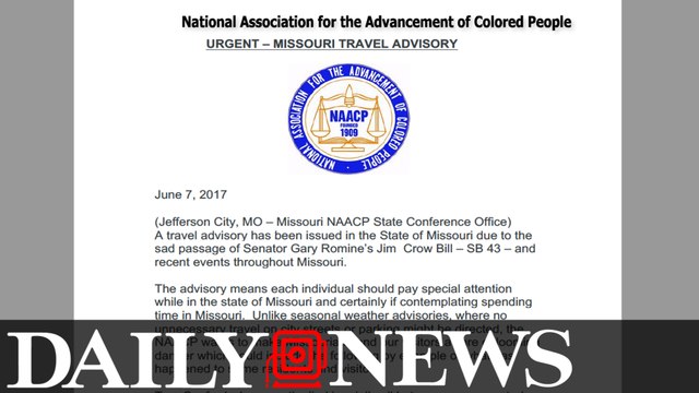NAACP issues travel advisory for Missouri