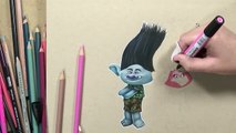 Une succursale coloration défendre blessé film coquelicot Princesse Trolls trolls transformation colo