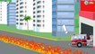 Voitures de Patrouille: Camion de Pompier et voiture de police, la GRANDE Course - Dessin anime