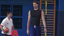 Pau Gasol comienza a entrenar de cara al próximo Eurobasket