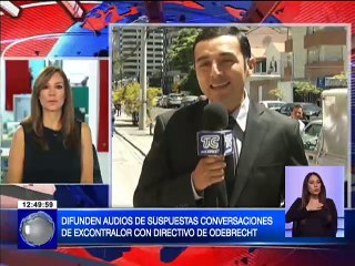 Difunden audios de supuestas conversaciones de excontralor con directivo de Odebrecht