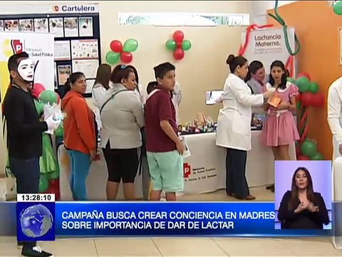 Inicia Semana Mundial de Lactancia Materna