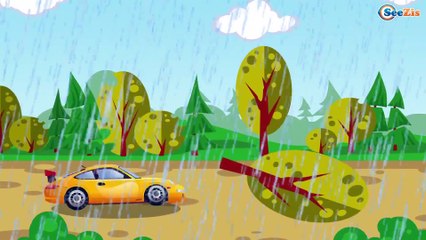 Çizgi Film - Leylak araba kaçıyor - Polis arabası