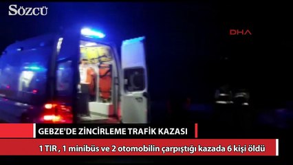Gebze'de zincirleme kaza