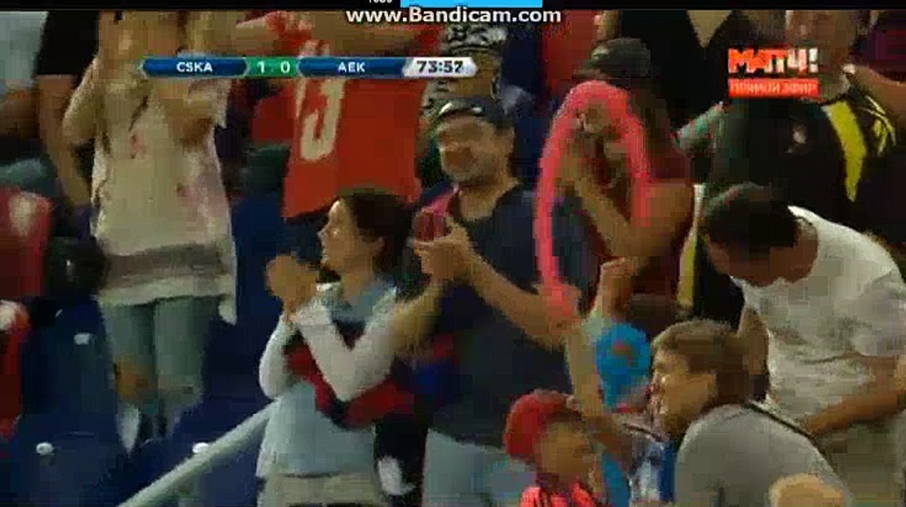 Bibras Natcho Goal CSKA Moscow (Rus) 1-0 (Grec) AEK Athens 02.08.2017