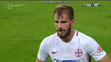 Goal Viktoria Plzen (Czc) 0-1 (Rom) FCSB 02.08.2017