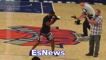 MMA Fighter Tyson Woodley Got Them Hands Working With Eric Brown EsNews Boxing