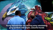 Colorful murals replace gang graffiti in El Salvador