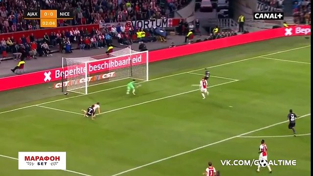 But de Arnaud Souquet Goal - Ajax 0-1 Nice - 02.08.2017