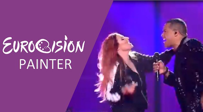 Valentina Monetta and Jimmie Wilson - Spirit of the Night (San Marino) 2017 Second Semi-Final - Eurovision Painter