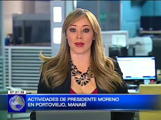 Actividades de Presidente Moreno en Portoviejo, Manabí