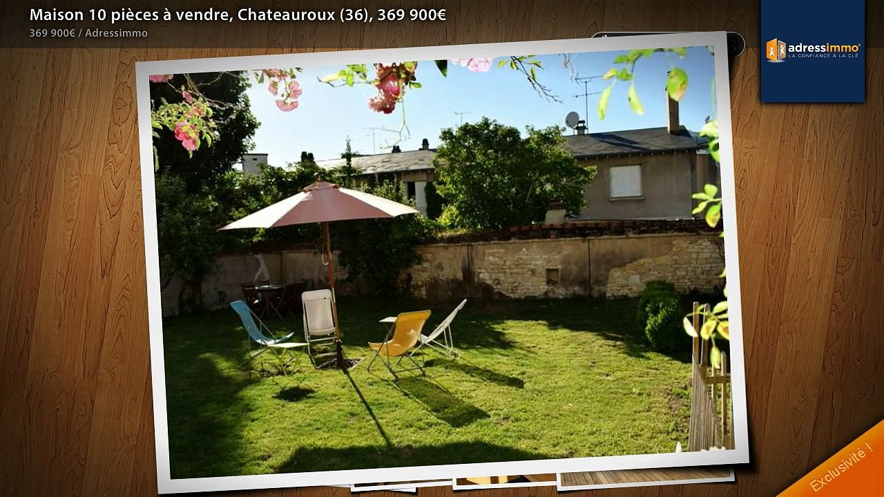 Maison 10 pièces à vendre, Chateauroux (36), 369 900€