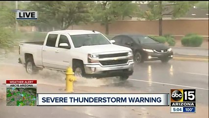 Severe thunderstorms hits the Valley Thursday