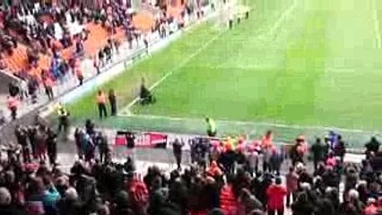 Crazy Fans On Field- Funny Football Moments