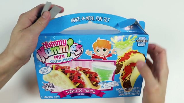 YUMMY NUMMIES Terrific Tacos Maker Kit Fun & Easy DIY Play Kit that Tastes Like Real Tacos!-LQazEk-HdtQ