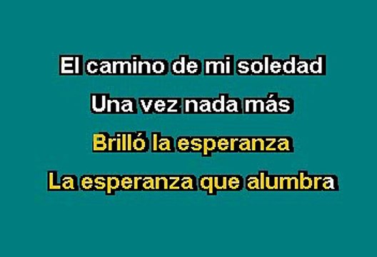 Solamente una vez- Agustín Lara (Karaoke)