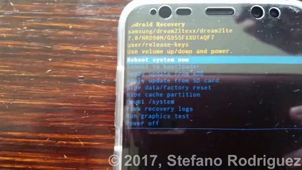 Samsung Galaxy S8 - Run graphics test in Recovery Mode
