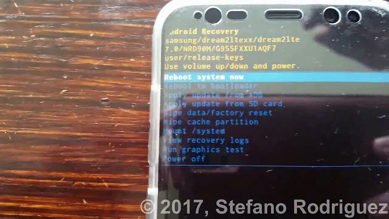 Samsung Galaxy S8 - Run graphics test in Recovery Mode - Video Dailymotion