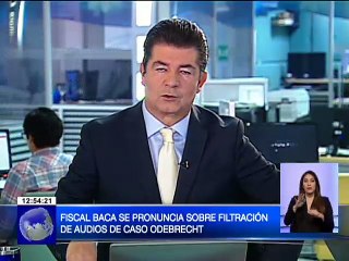 Fiscal Baca se pronuncia sobre filtración de audios en Caso Odebrecht