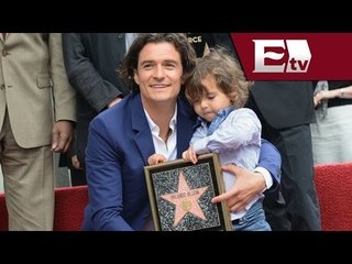 Orlando Bloom y su hijo se unen al paseo de la fama / Función