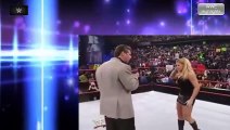 اجبار المصارعة تريش ستراتوس على خلع ملابسها من قبل فينس مكمان رئيس اتحاد ال WWE