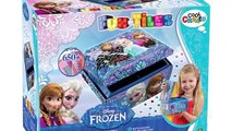 Disney Frozen Jewelry Box with Adhesive Tiles and Jewel Anna Elsa Olaf Hans caixa de jóias