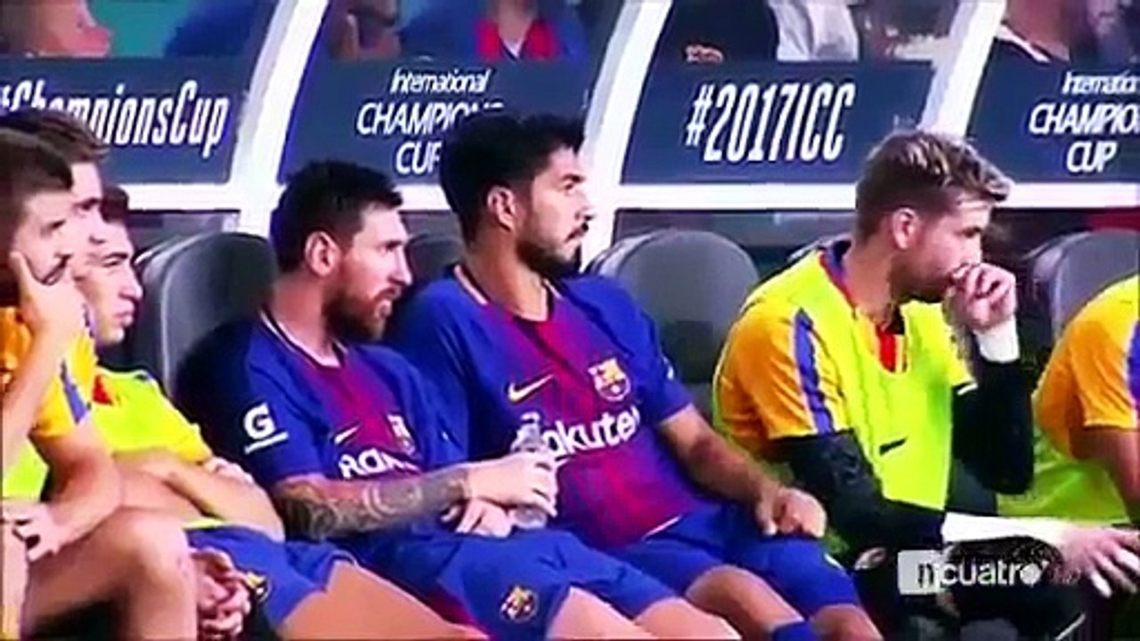 NEYMAR IGNORA MESSI & SUAREZ  MAS RIU COM OS JOGADORES DO REAL MADRID - Real Madrid 2 vs 3 Barcelona
