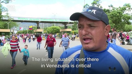 Thousands of Venezuelans cross border to Colombia- BBC News