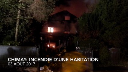 Chimay: une habitation ravagée par un incendie