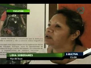 Colocan las cenizas de un buzo en un cenote de Yucatán