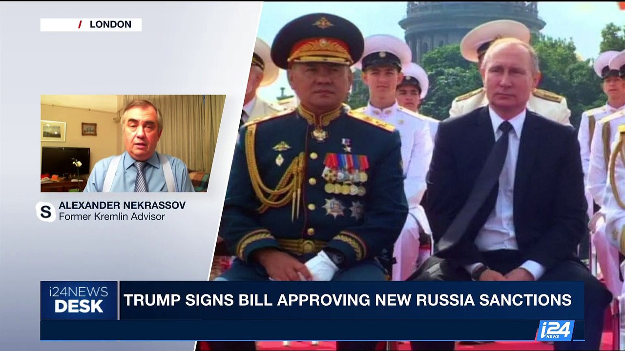 i24NEWS DESK | Trump signs bill approving new Russia sanctions | Thursday, August 3rd 2017
