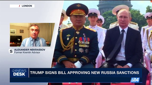 i24NEWS DESK | Trump signs bill approving new Russia sanctions | Thursday, August 3rd 2017