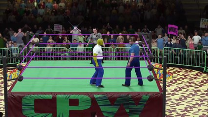 CPW Episode 1- CPW Mens Title - Homer Simpson vs. Hank Hill