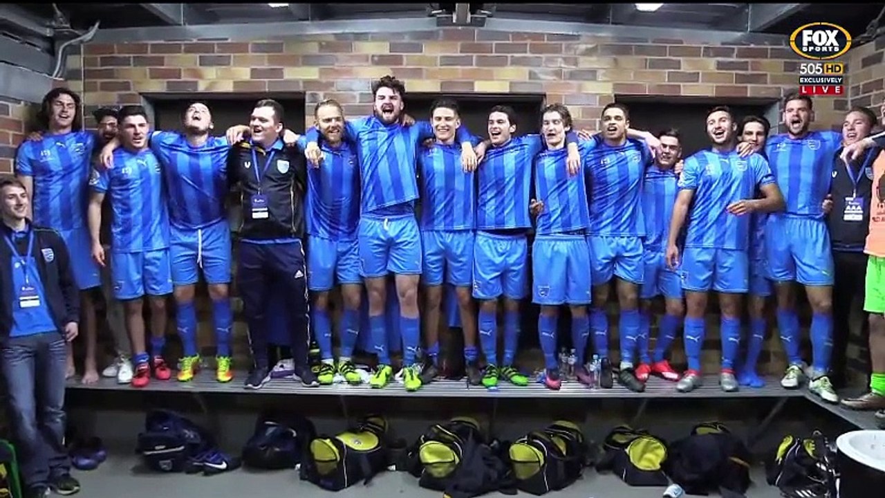 Gold Coast City Celebrating Win In FFA Cup While Singing Robbie Williams' Song!