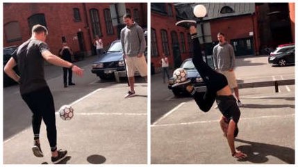 Young Freestyler Impresses Zlatan Ibrahimovic