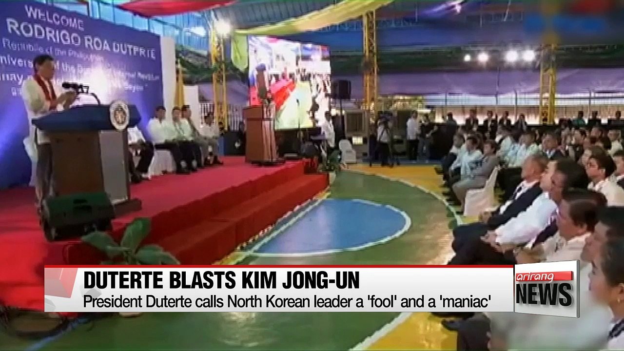 Philippines' Duterte calls Kim Jong-un a 'maniac' over nuclear threats