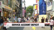 Korea's service account deficit hit record high