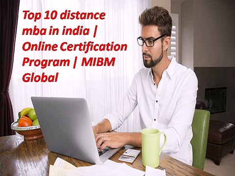 Top 10 distance mba in india Online Certification Program NOIDA & DELHI