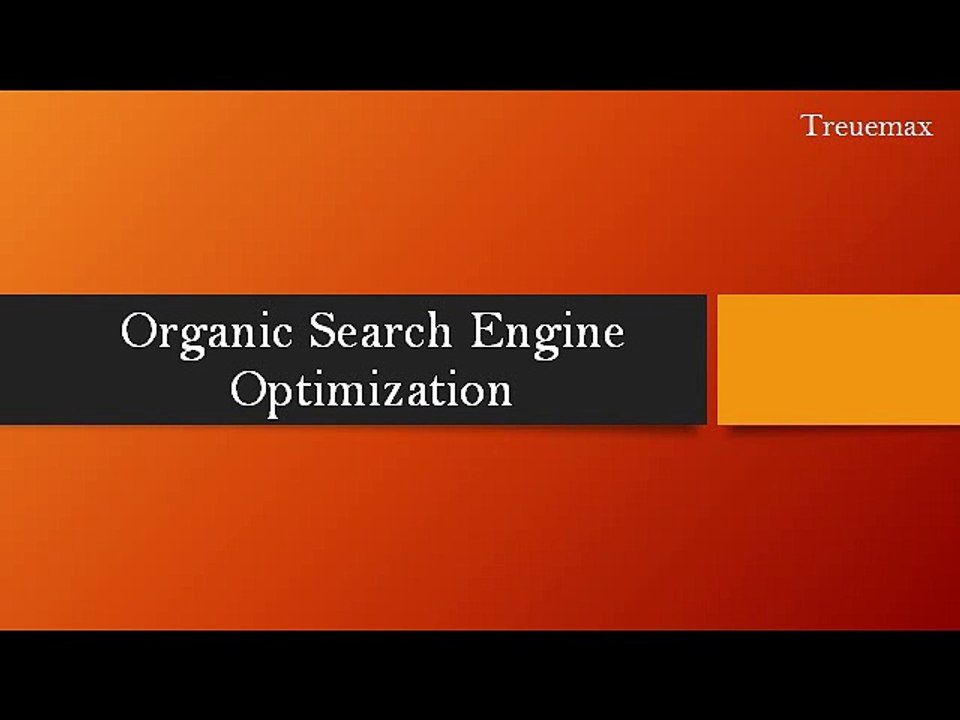Organic search engine optimization