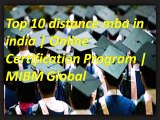Top 10 distance mba in india  Online Certification Program In Noida