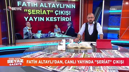 Fatih Altaylı'nın ''Şeriat'' çıkışı yayın kestirdi