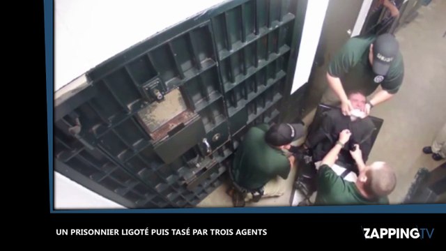 Etats-Unis : Un prisonnier ligoté se fait taser plusieurs fois par trois agents, les images chocs (vidéo)