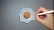 Comment dessiner un œuf au plat réaliste [Tutoriel]